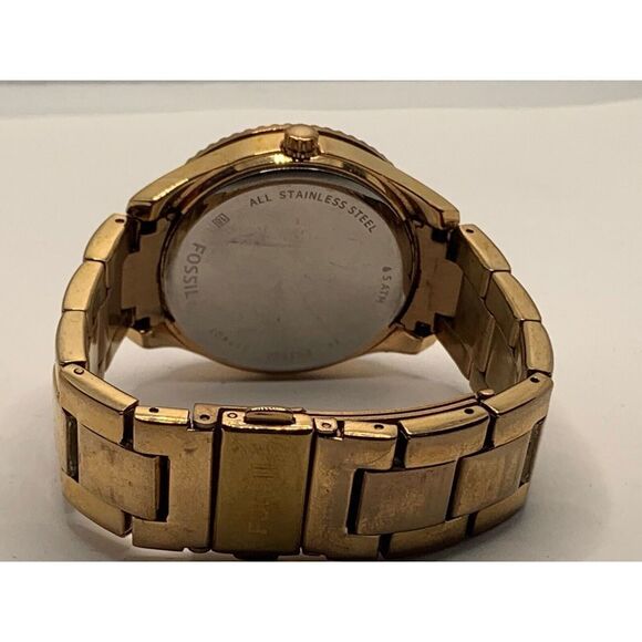 Fossil ES3590 Women's Stainless Steel Analog Rose Gold Dial Quartz Watch RU29 - Picture 9 of 11